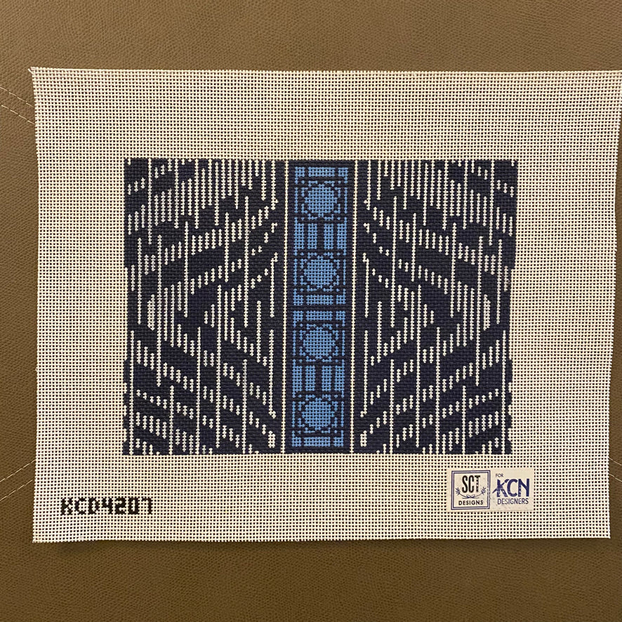 Shibori Clutch Canvas - KC Needlepoint