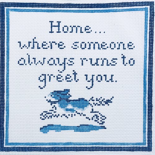 Home is Where... Cavalier Canvas - KC Needlepoint