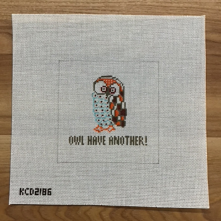 Owl Have Another Square Canvas - KC Needlepoint