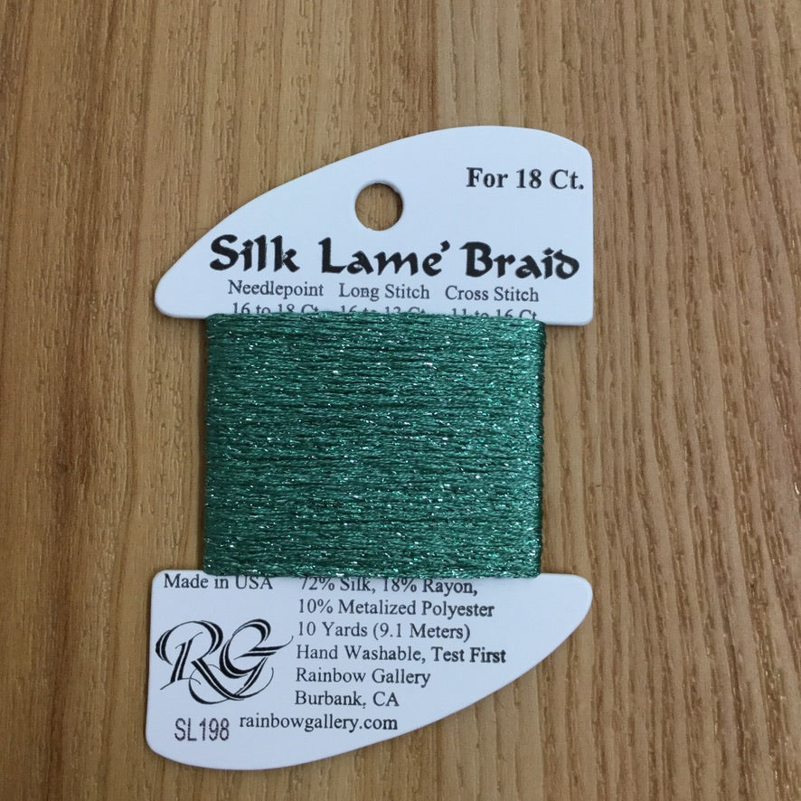 Silk Lamé Braid SL198 Wasabi - KC Needlepoint