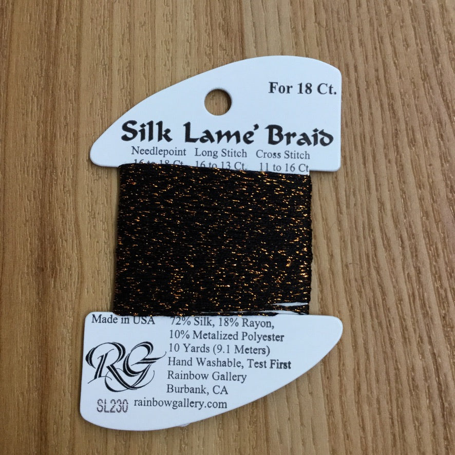 Silk Lamé Braid SL230 Bronze - KC Needlepoint