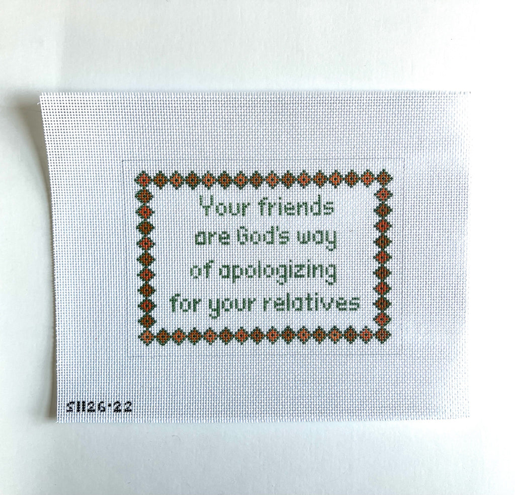 Your Friends are God's Way... Canvas - KC Needlepoint
