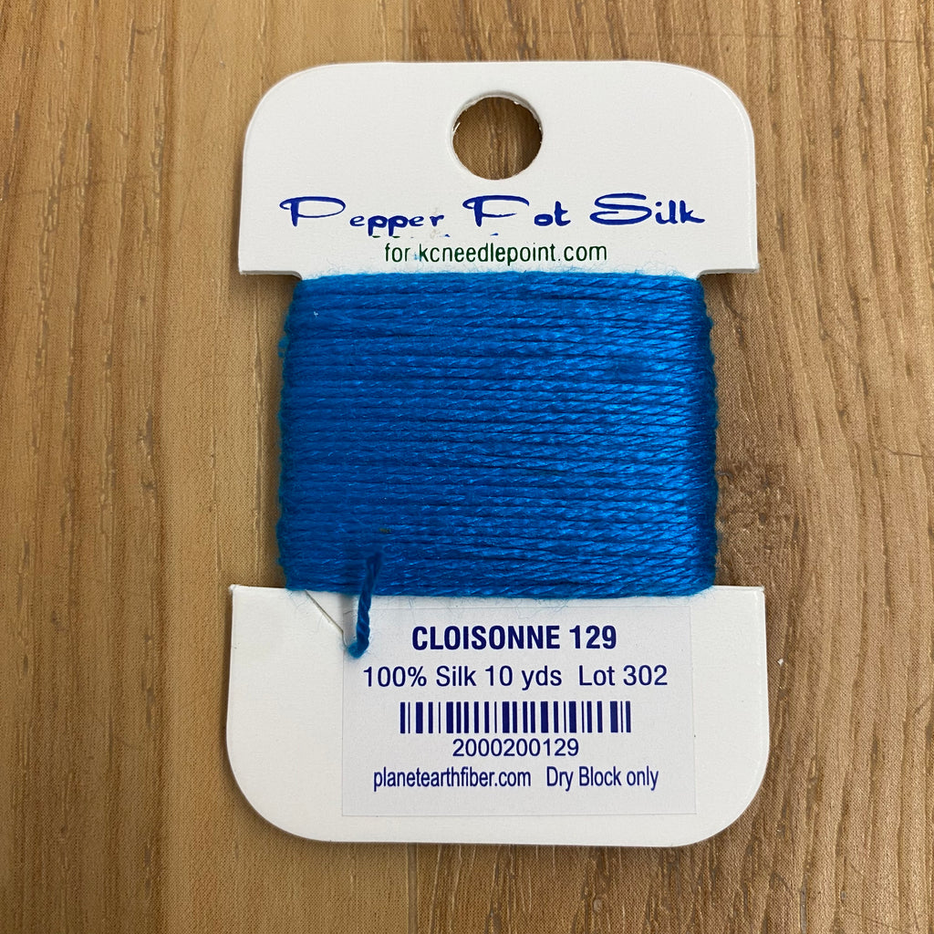 Pepper Pot Silk Card 129 Cloisonne - KC Needlepoint