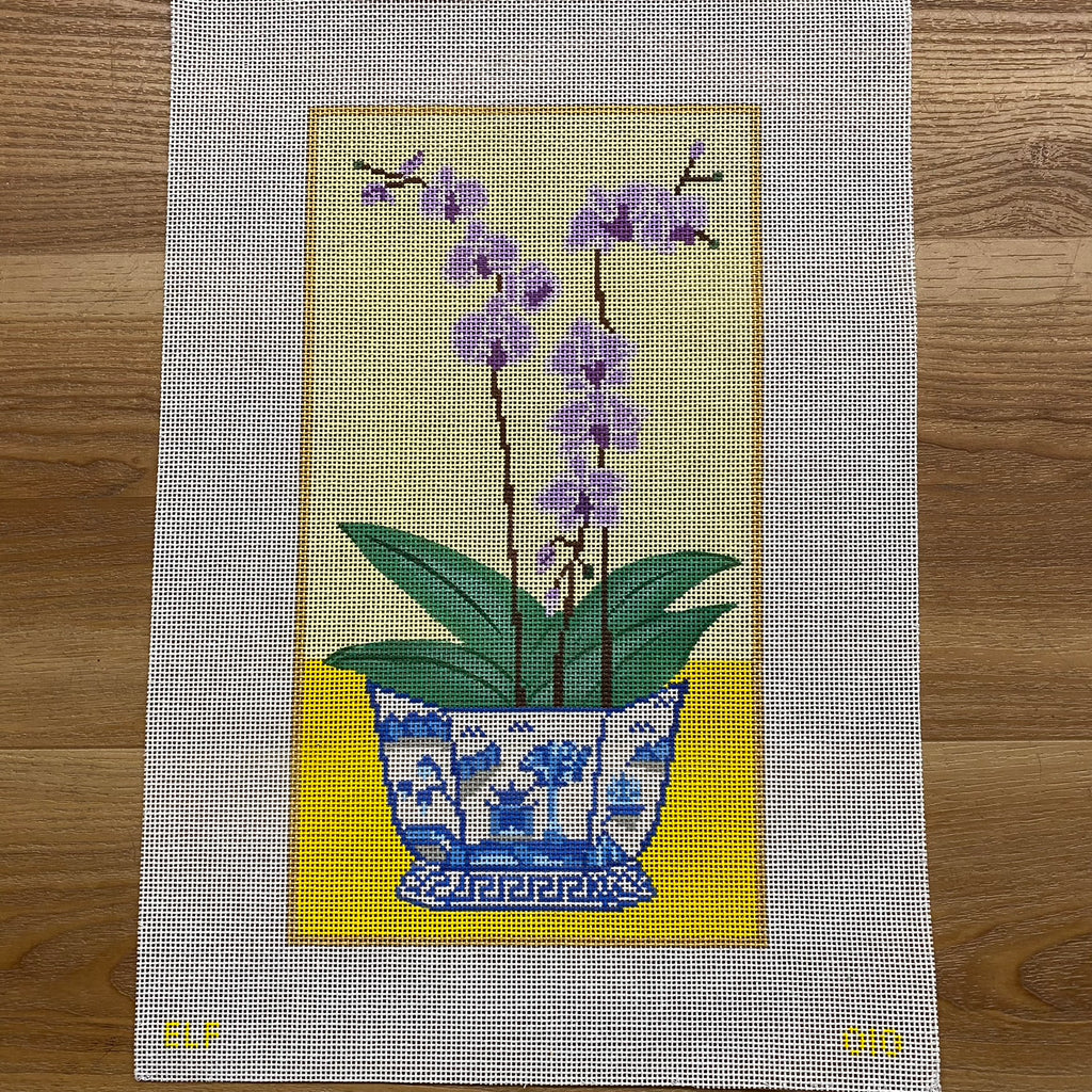 Orchids Canvas - KC Needlepoint