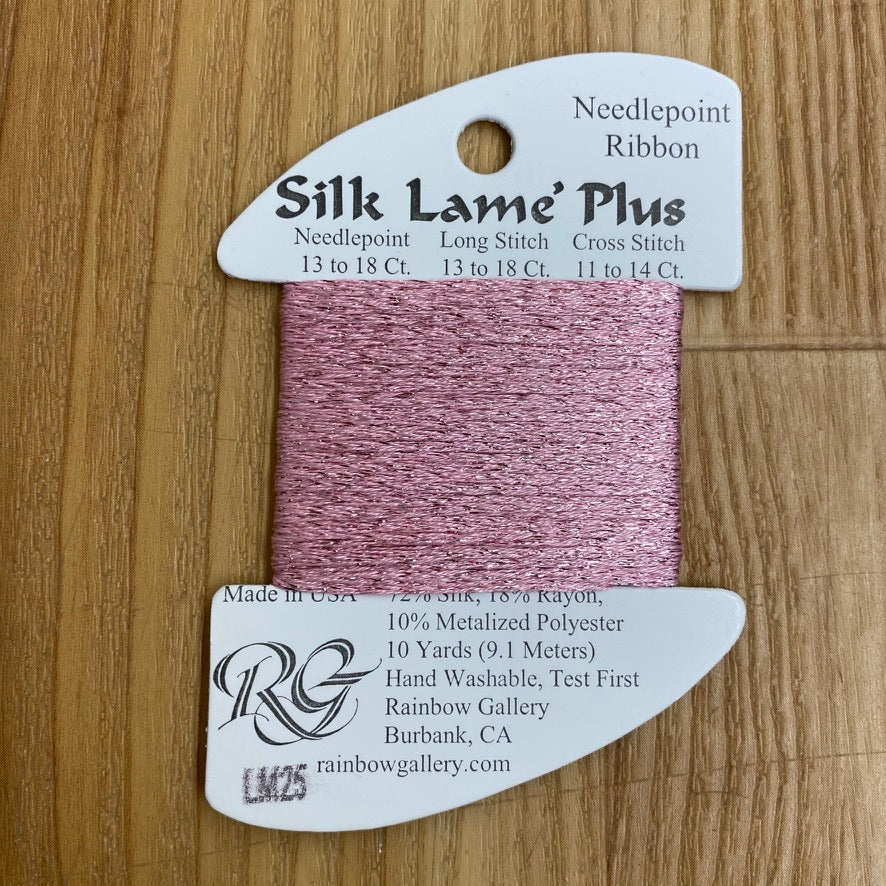 Silk Lamé Braid Plus LM25 Rose Pink - KC Needlepoint