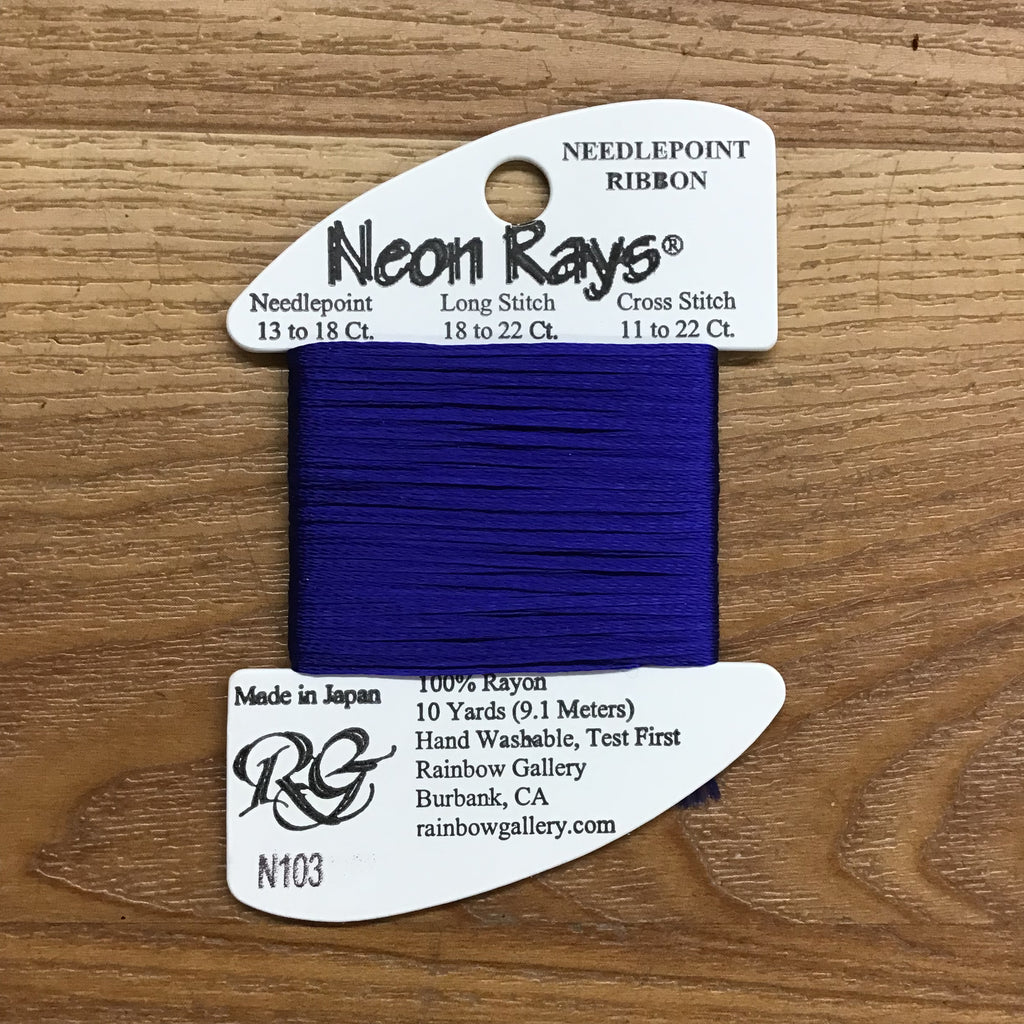 Neon Rays N103 Indigo Blue - KC Needlepoint