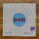 Beta Theta Pi 3" Round Canvas - KC Needlepoint