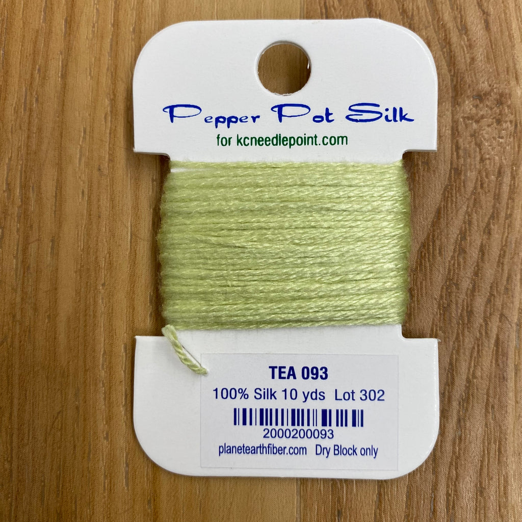Pepper Pot Silk Card 093 Tea - KC Needlepoint