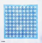 Blue Primrose and Bowens Knot Pillow Canvas - KC Needlepoint