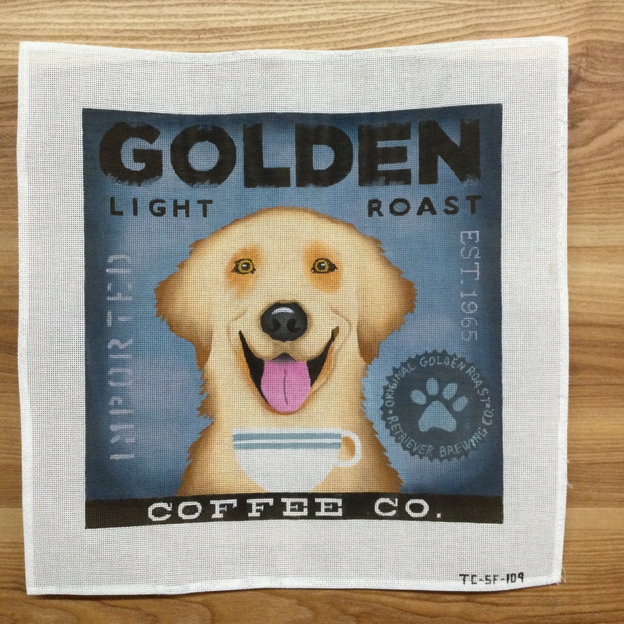 Golden Coffee Co. Canvas - KC Needlepoint
