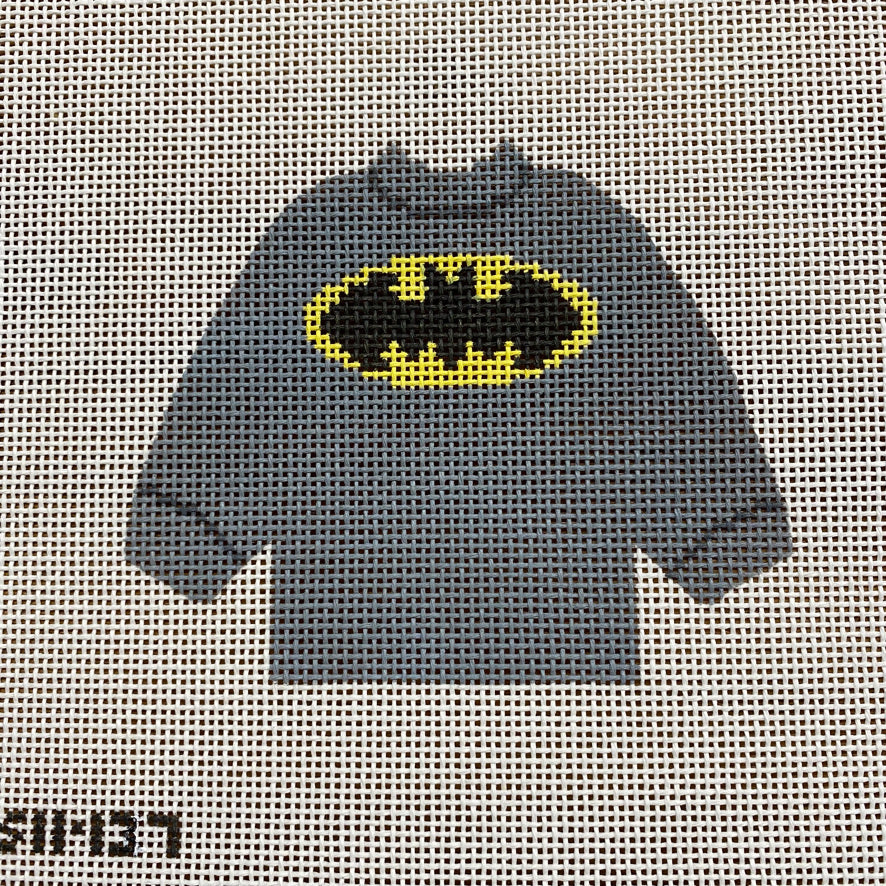 Batman Pullover Sweater Needlepoint Canvas - KC Needlepoint