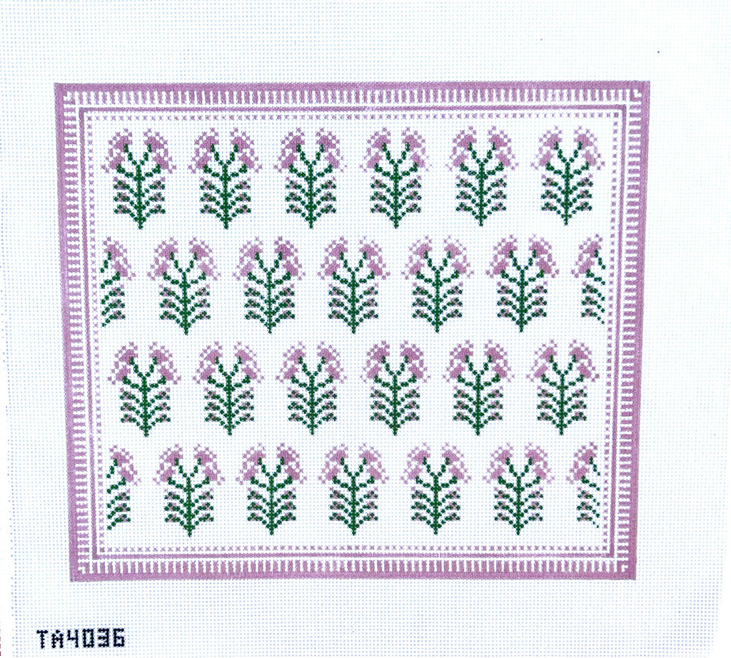 Needlepoint Lavender Heart Ornament Kit Tartan Thistle