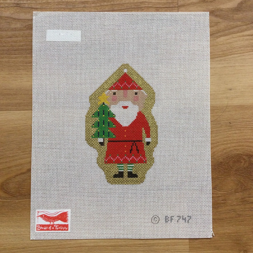 Blessed Home Santa Canvas - KC Needlepoint