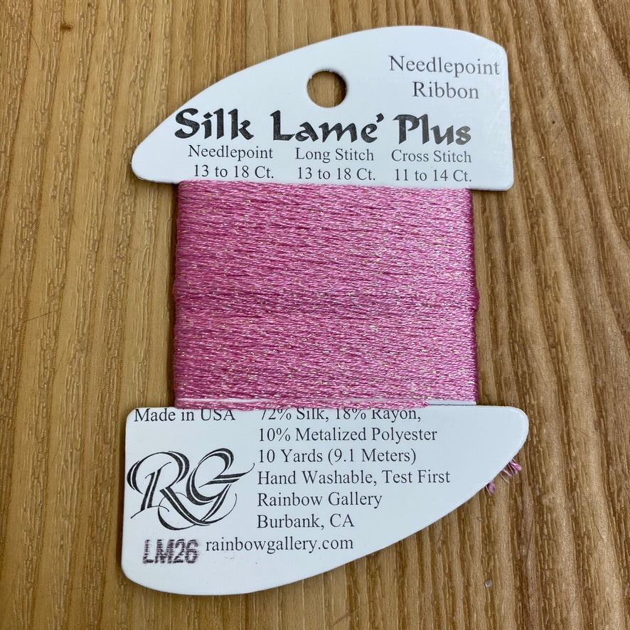 Silk Lamé Braid Plus LM26 Raspberry - KC Needlepoint