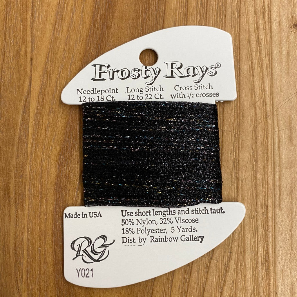Frosty Rays Y021 Black Multi - KC Needlepoint