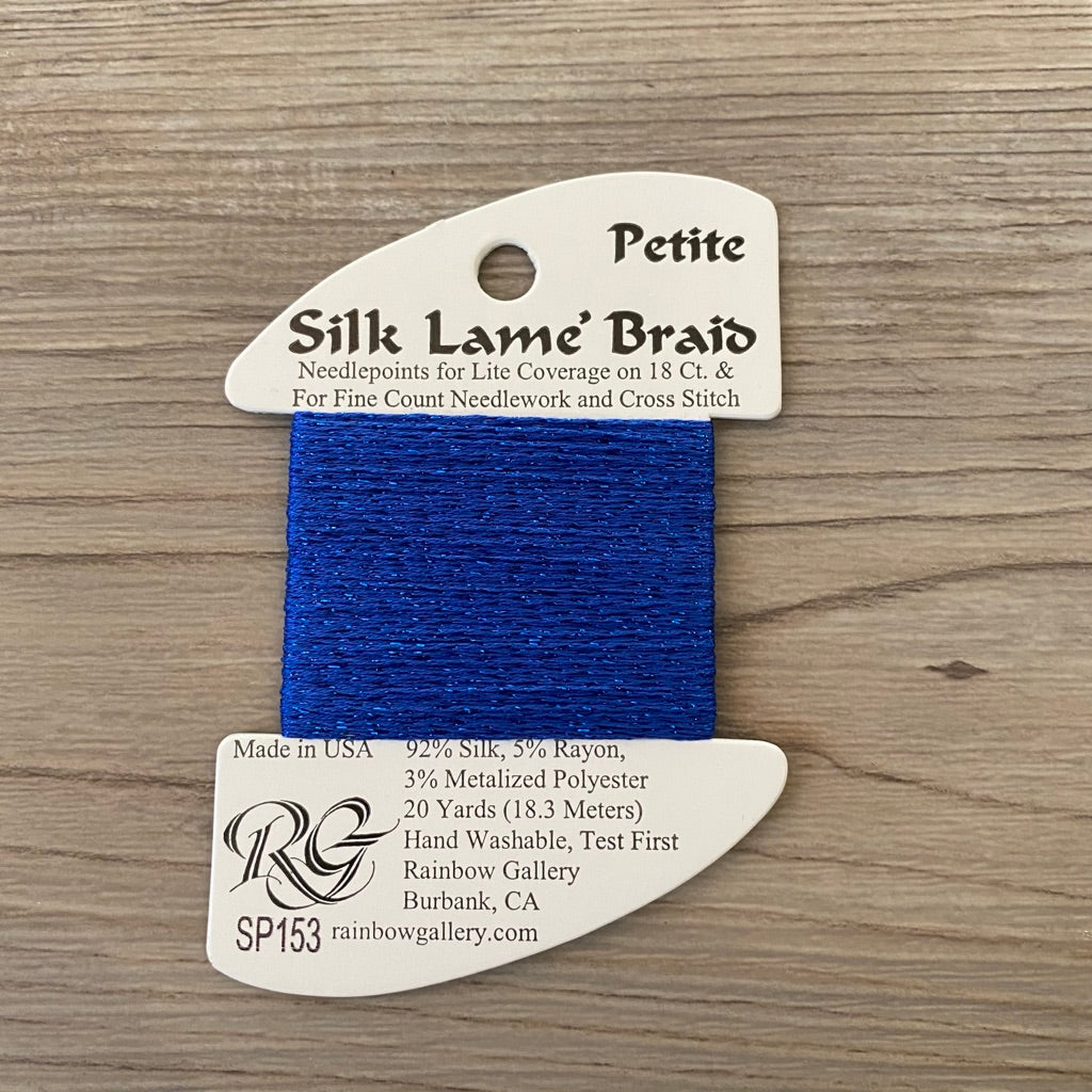 Petite Silk Lamé Braid SP153 Classic Blue 2 - KC Needlepoint