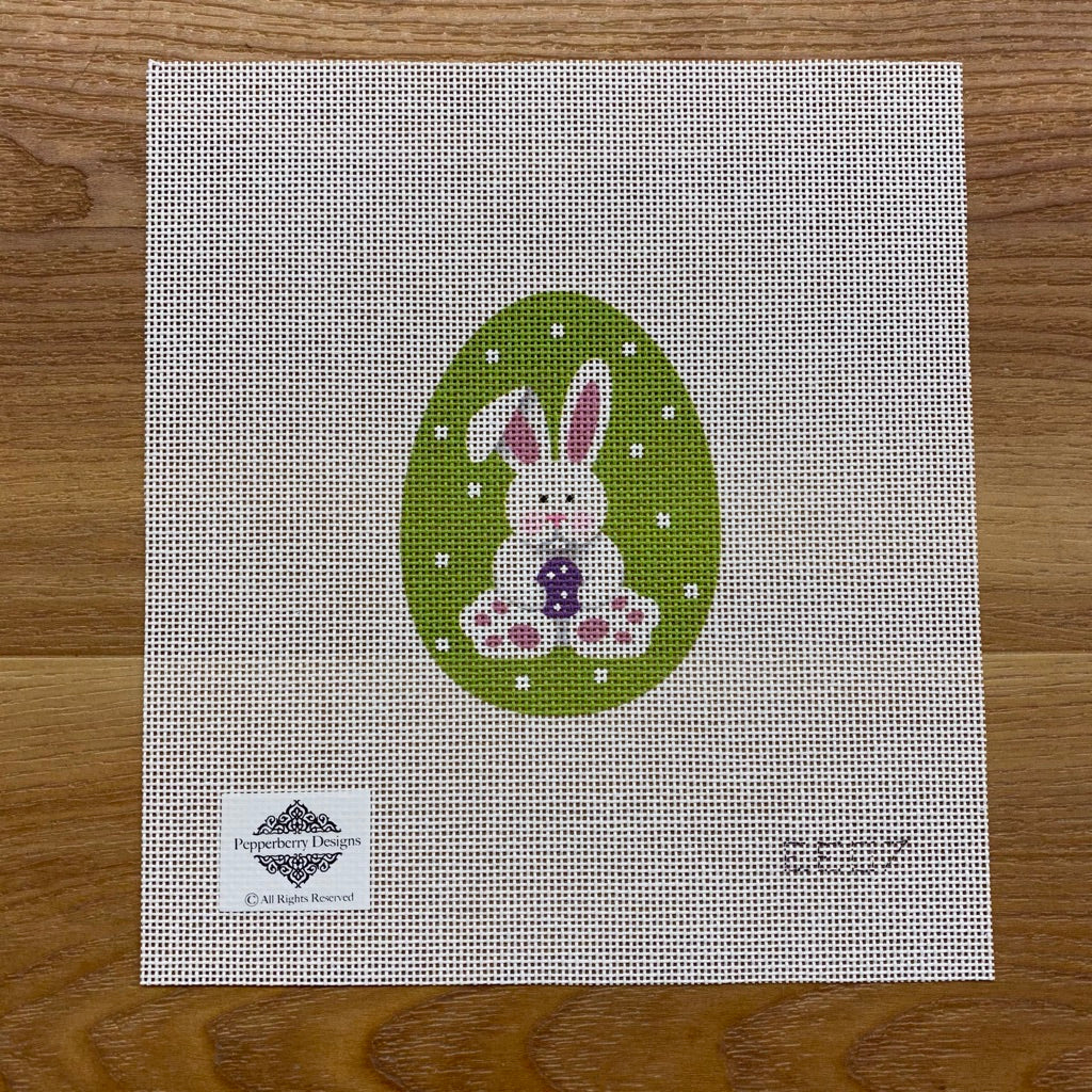 Floppy Bunny Egg Canvas - KC Needlepoint