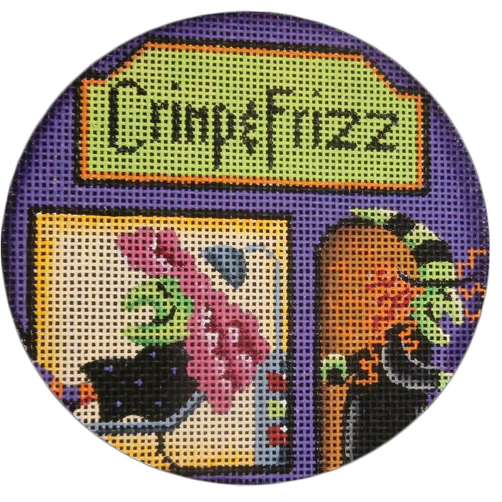 Crimp & Frizz Round Canvas - KC Needlepoint