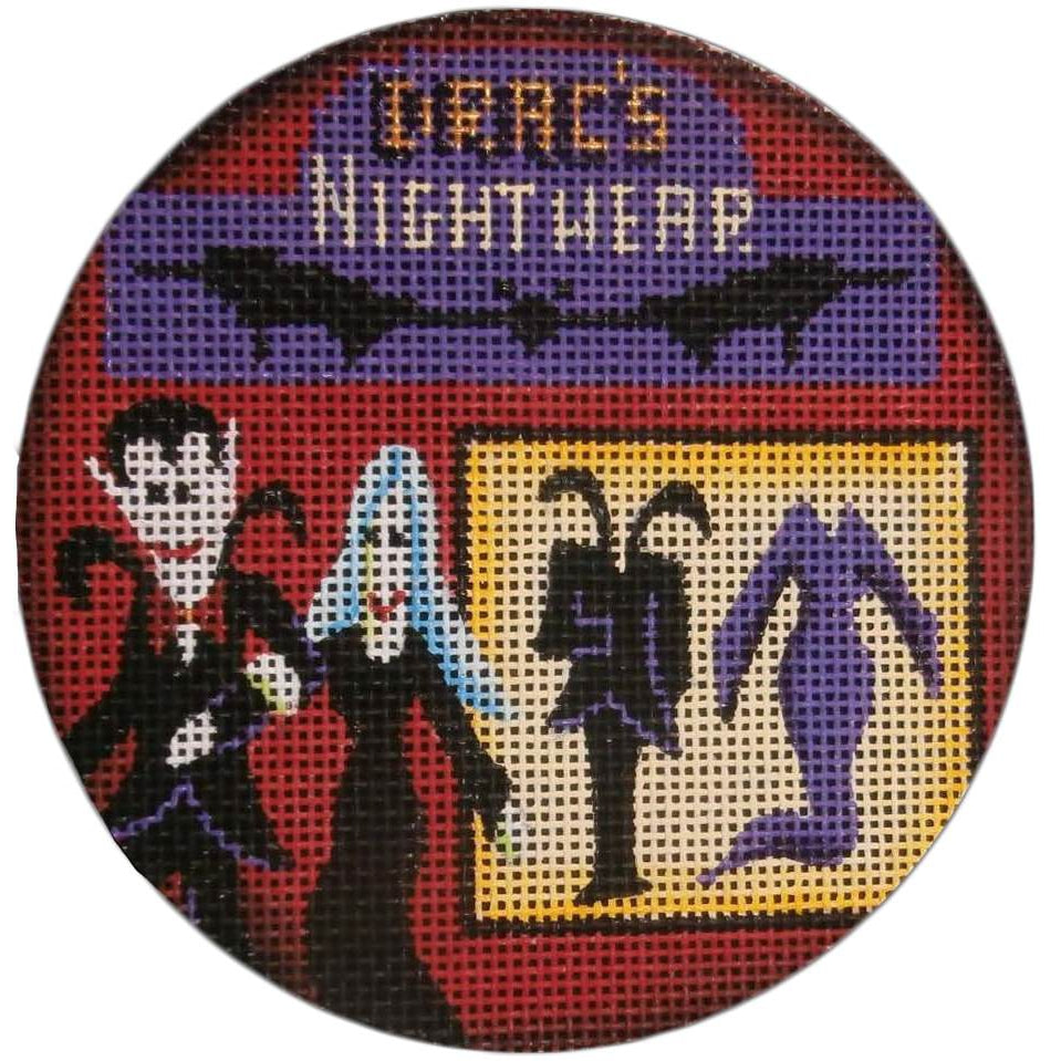 Drac's Nightware Round Canvas - KC Needlepoint
