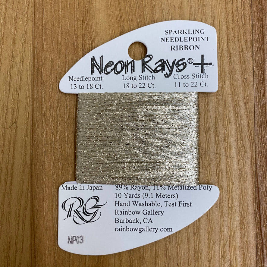 Neon Rays+ NP03 Pale Beige - KC Needlepoint