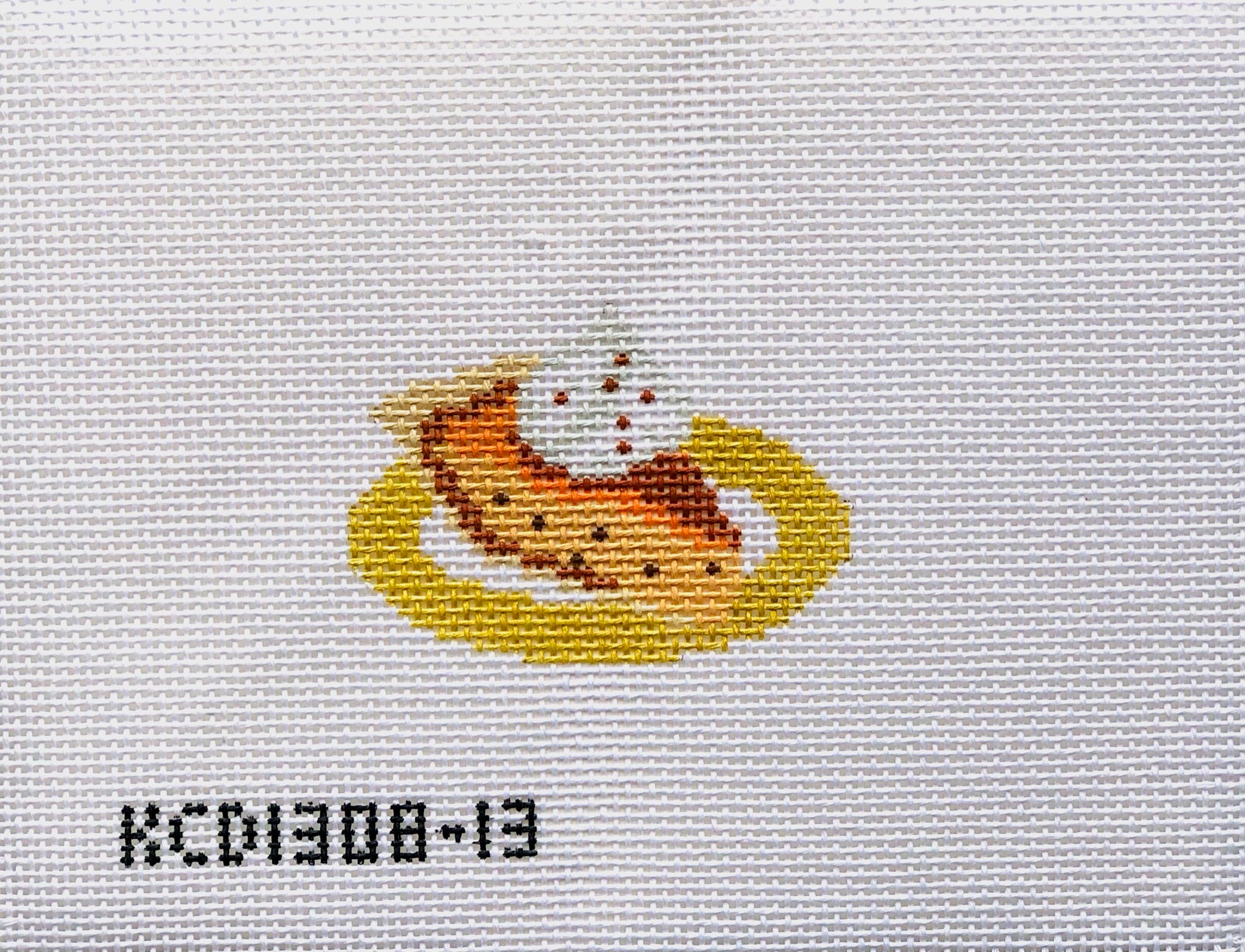 Pumpkin Pie Ornament Canvas - KC Needlepoint