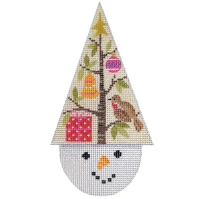 Snowcone Gift Tree Canvas - KC Needlepoint
