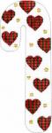 Heart Candy Cane Needlepoint Canvas - KC Needlepoint