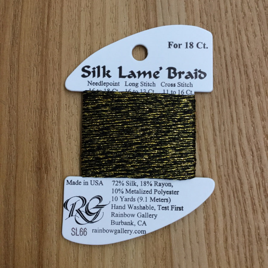 Silk Lamé Braid SL66 Antique Gold - KC Needlepoint