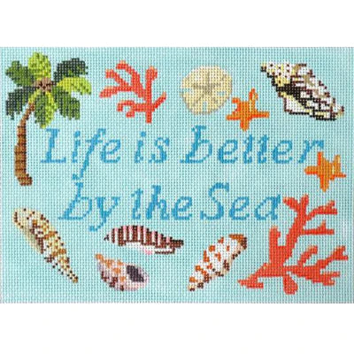 Life Is Better By the Sea Canvas - KC Needlepoint