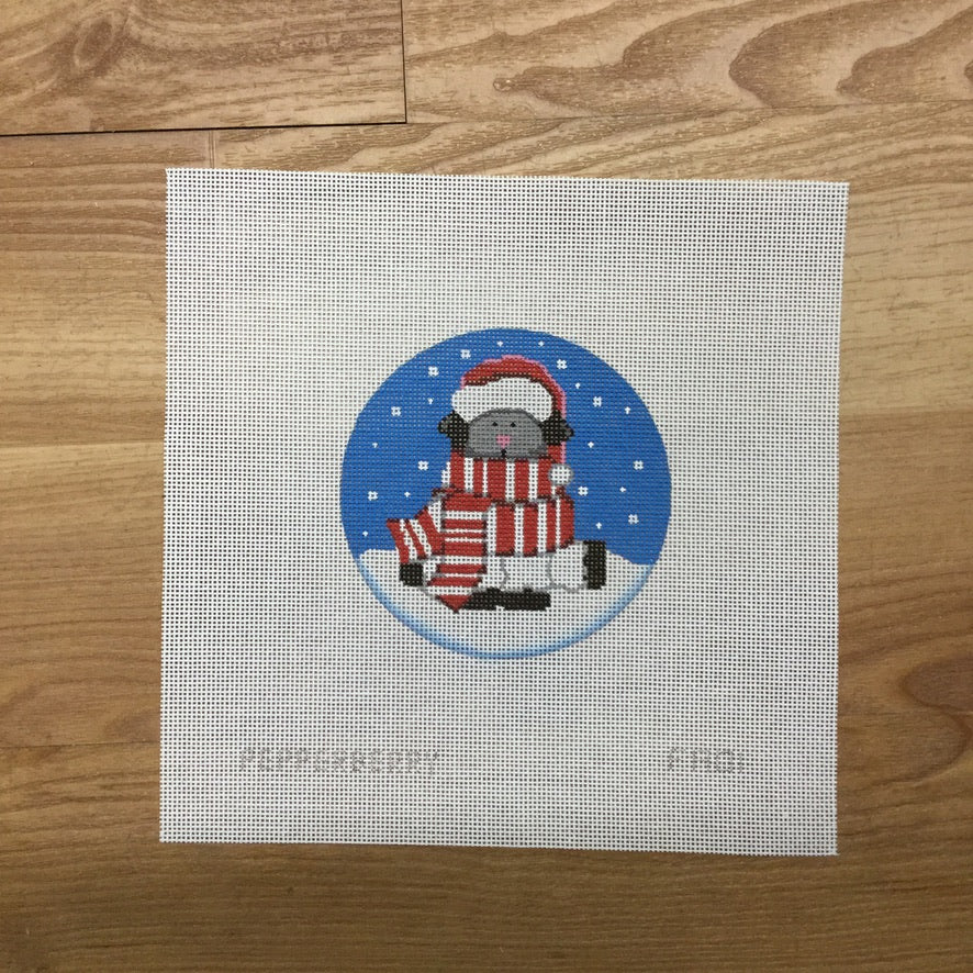 All Wrapped Up Ewe Canvas - KC Needlepoint