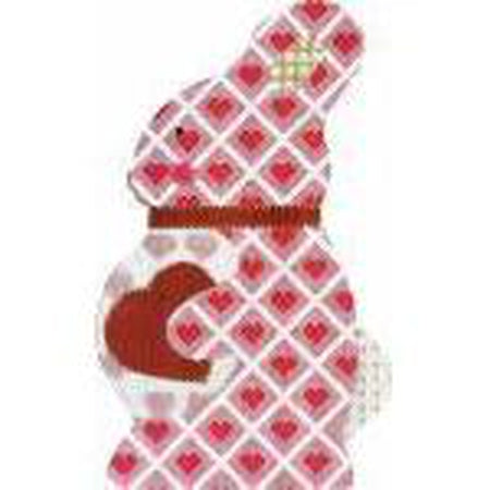 Sweet Heart Bunny Needlepoint Canvas - KC Needlepoint