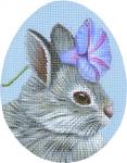 Lana the Bun Egg Needlepoint Canvas - KC Needlepoint