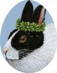 Bess the Bun Egg Needlepoint Canvas - KC Needlepoint