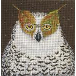 Owl Masquerade Needlepoint Canvas - KC Needlepoint