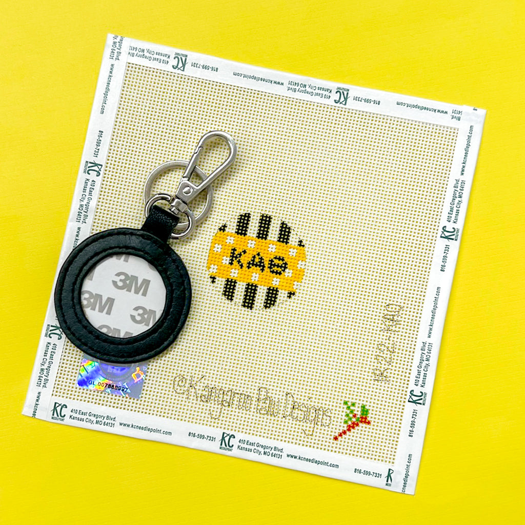 Kappa Alpha Theta Key Fob Kit - KC Needlepoint