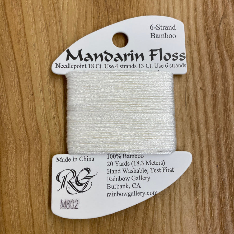 Mandarin Floss M802 White - KC Needlepoint