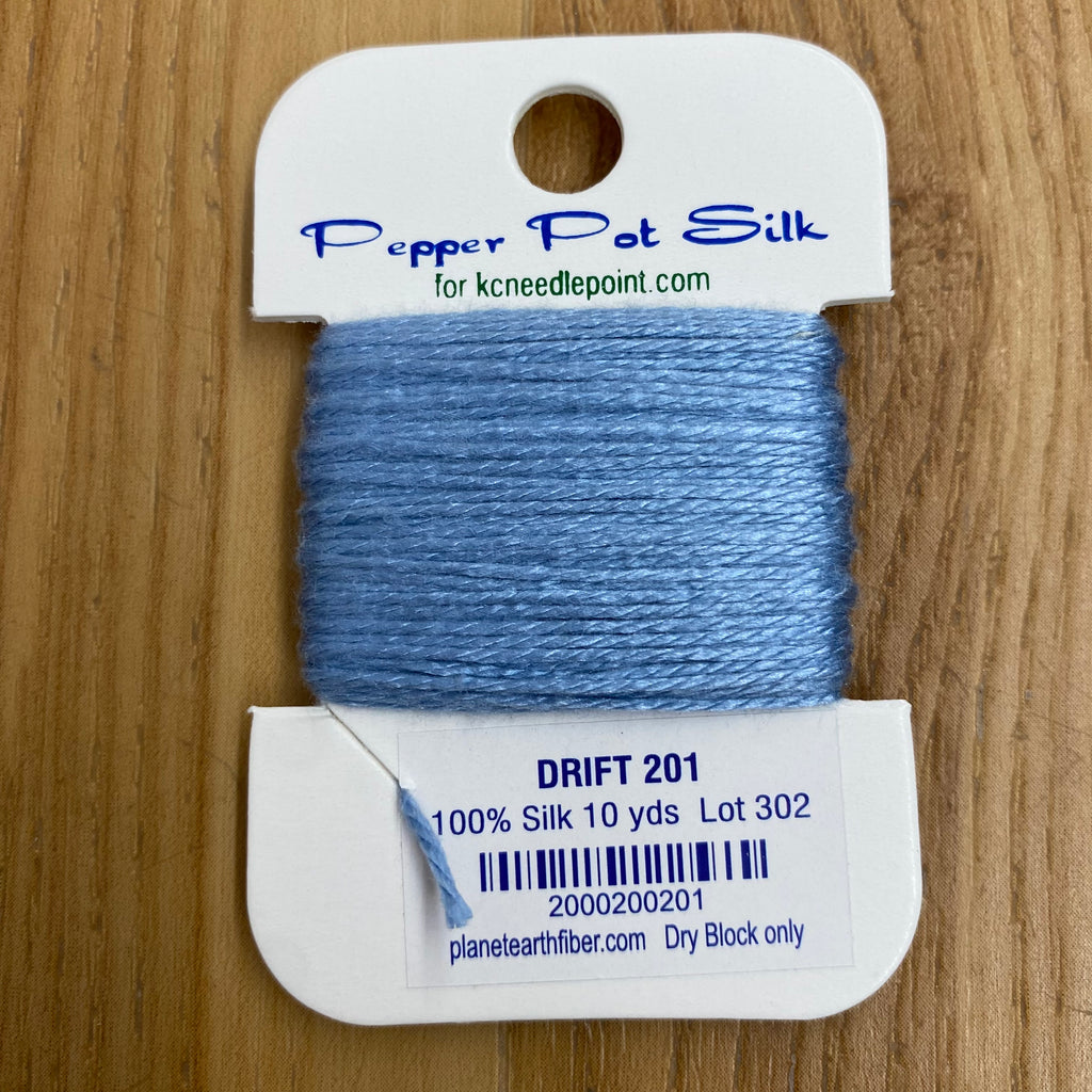 Pepper Pot Silk Card 201 Drift - KC Needlepoint