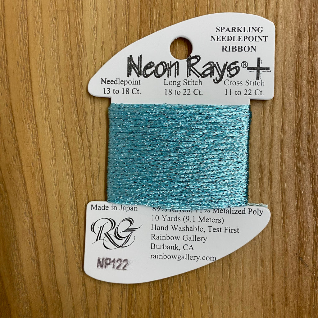 Neon Rays+ NP122 Aquamarine - KC Needlepoint