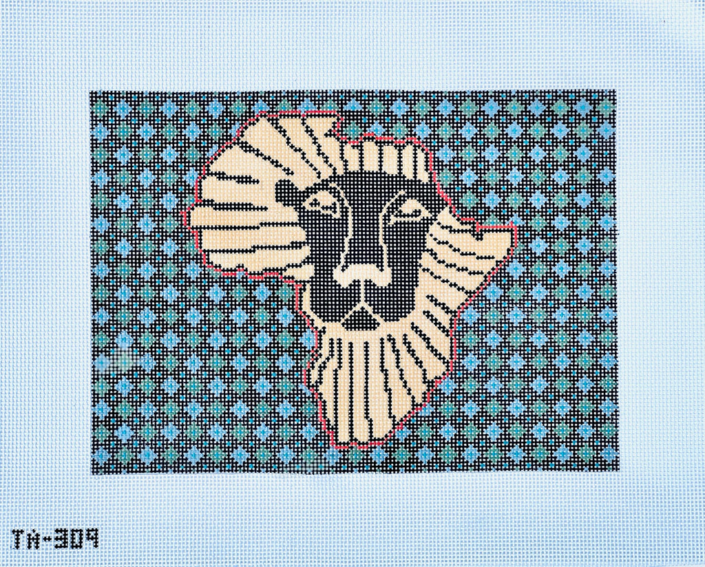 African Lion Canvas - KC Needlepoint