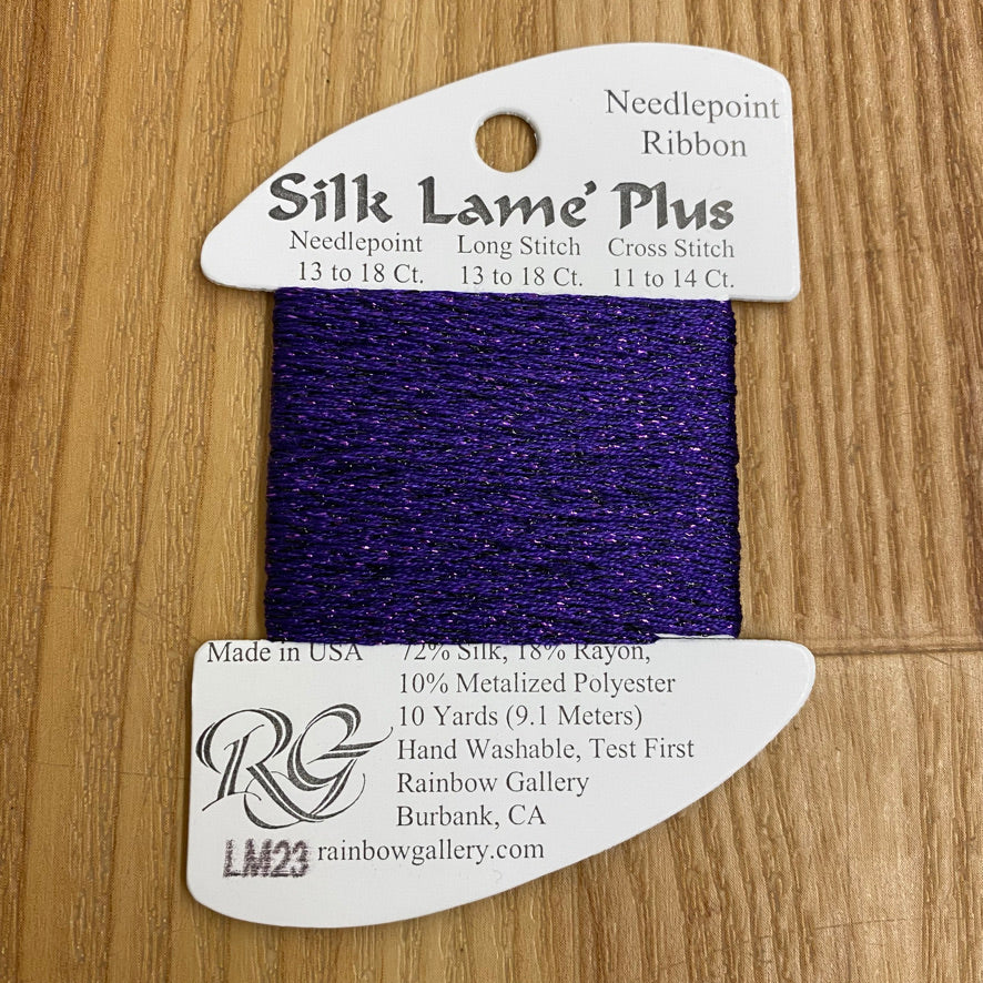 Silk Lamé Braid Plus LM23 Dark Lavender - KC Needlepoint