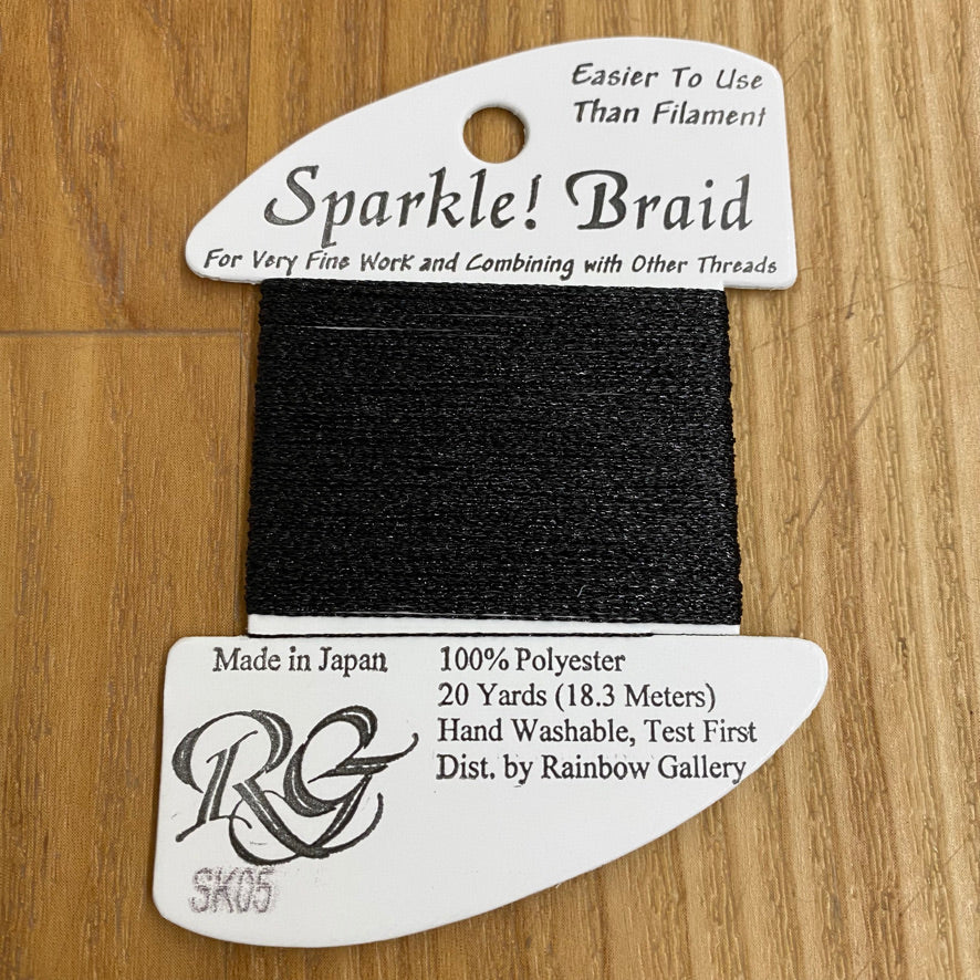 Sparkle Braid SK05 Black - KC Needlepoint