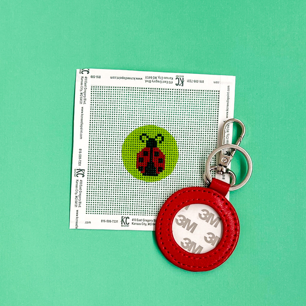 Ladybug Key Fob Kit - KC Needlepoint