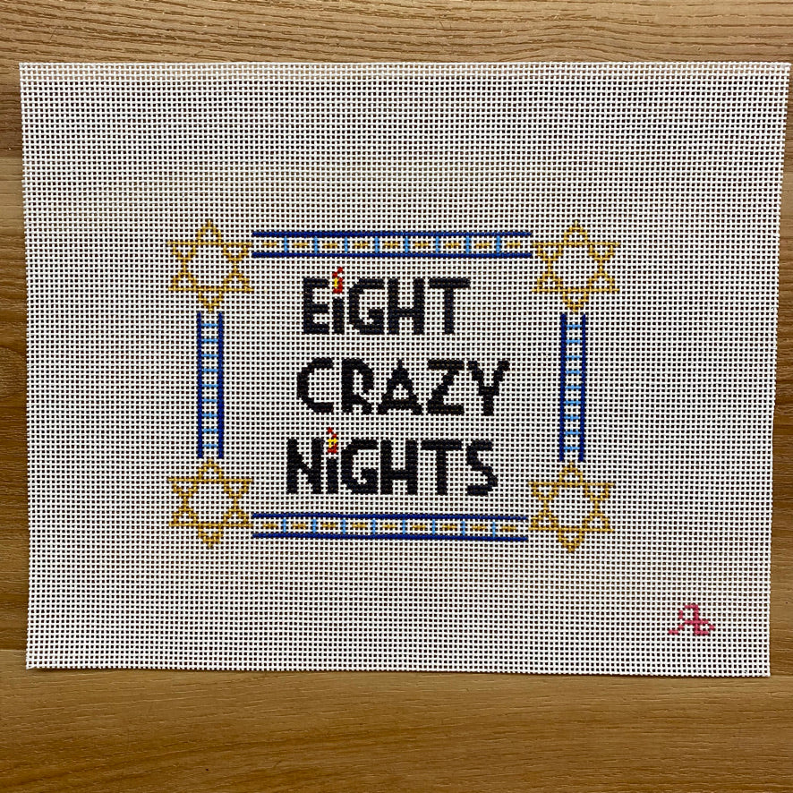 Eight Crazy Nights Canvas - KC Needlepoint