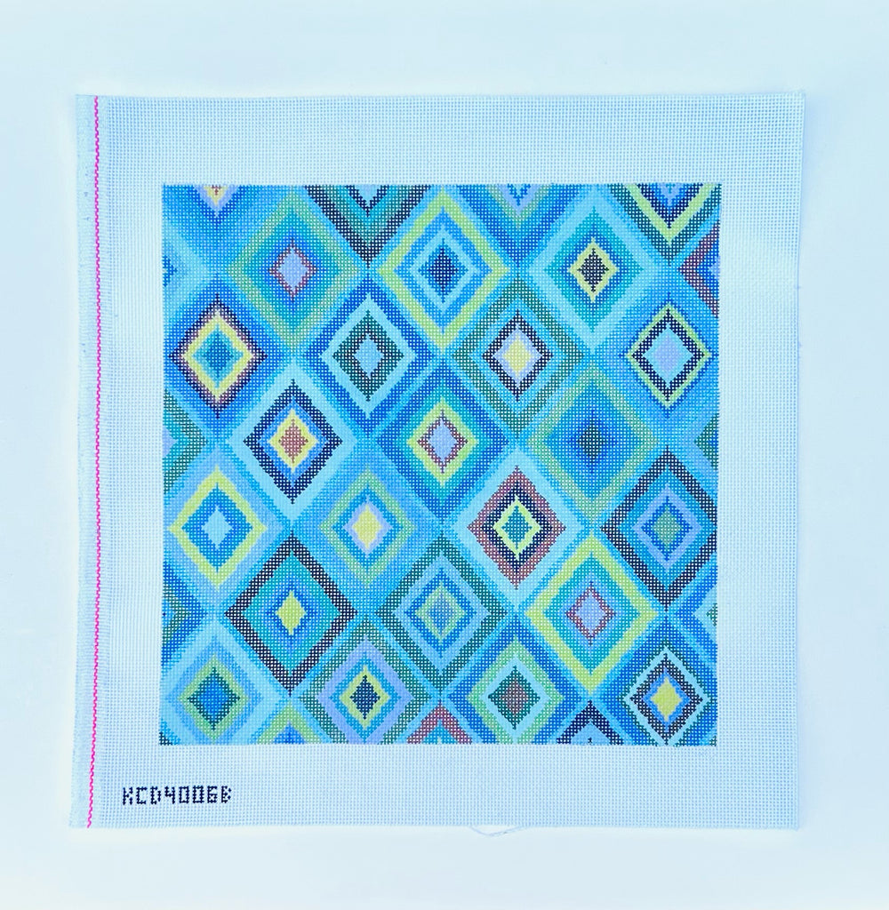 Multicolored Diamond Pattern - KC Needlepoint