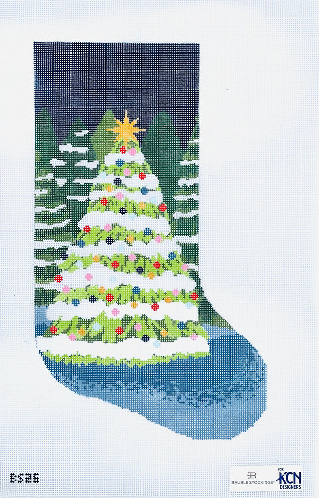Winter Wonderland Stocking Canvas - KC Needlepoint
