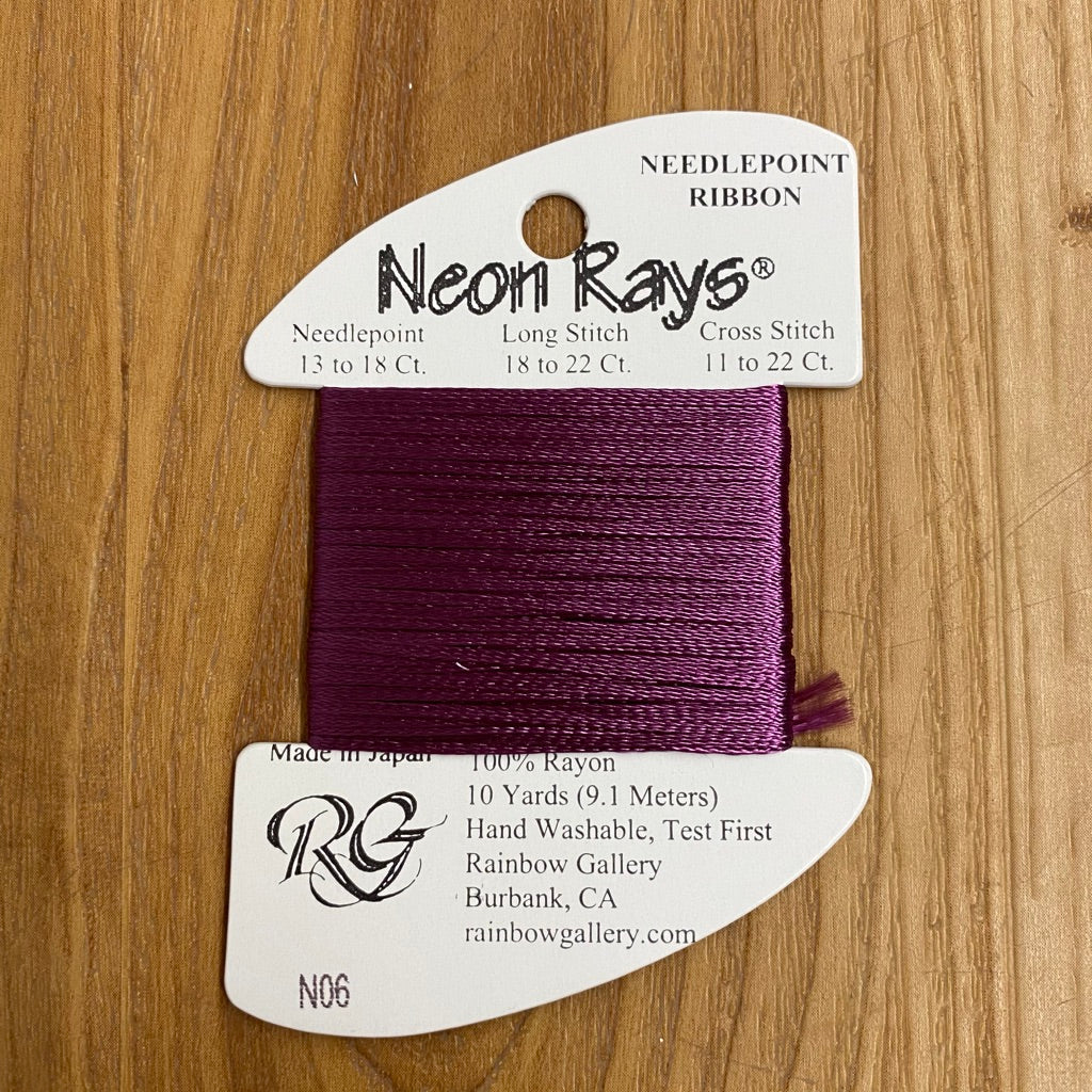 Neon Rays N06 Wine - KC Needlepoint