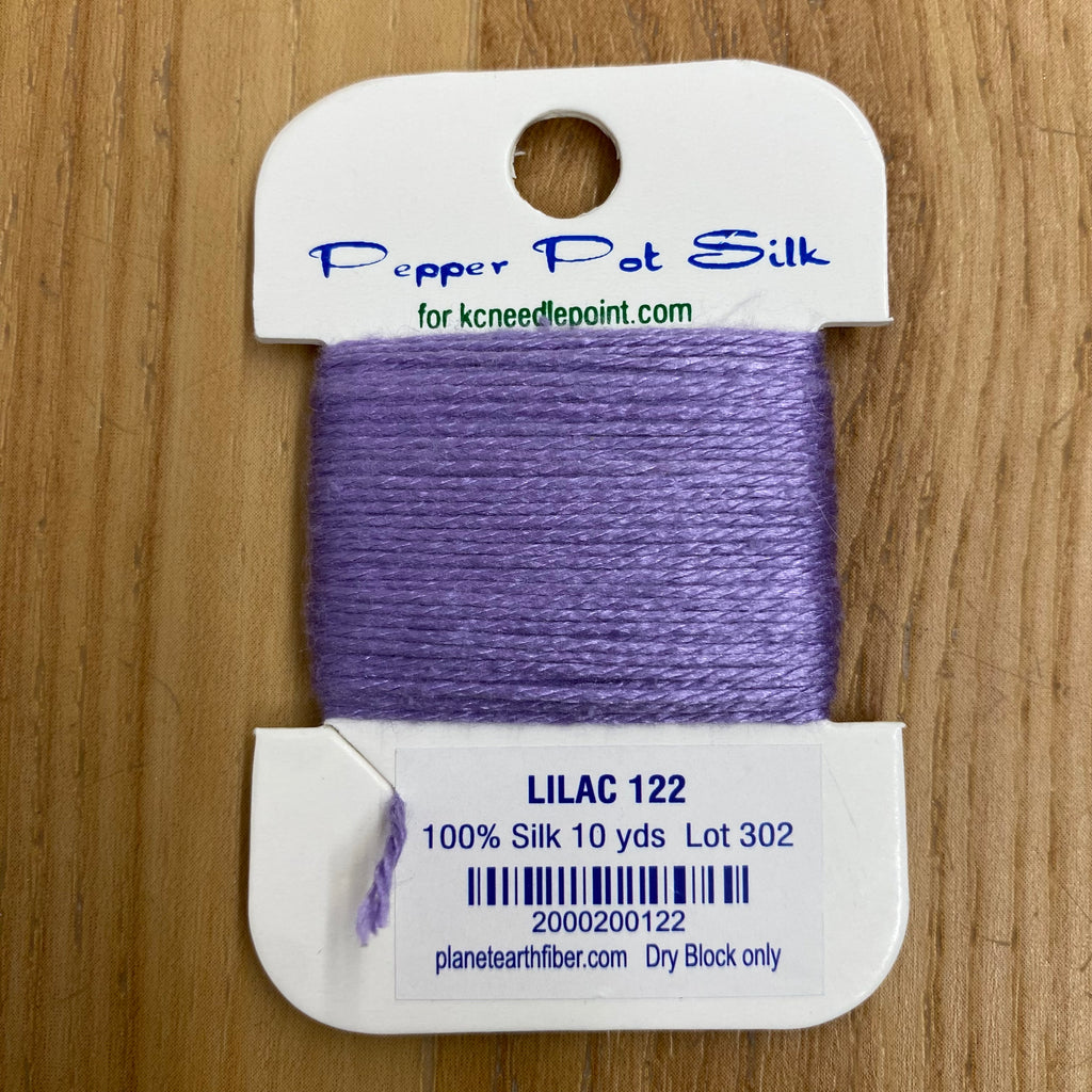 Pepper Pot Silk Card 122 Lilac - KC Needlepoint