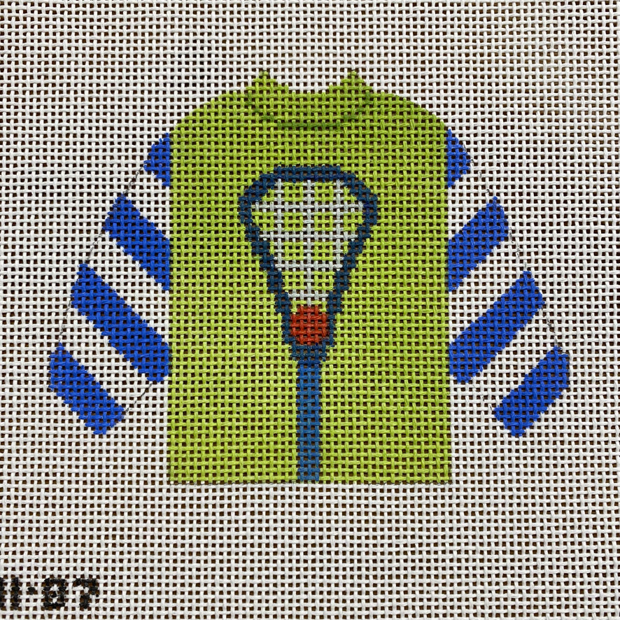 Lacrosse Pullover Sweater Needlepoint Canvas - KC Needlepoint