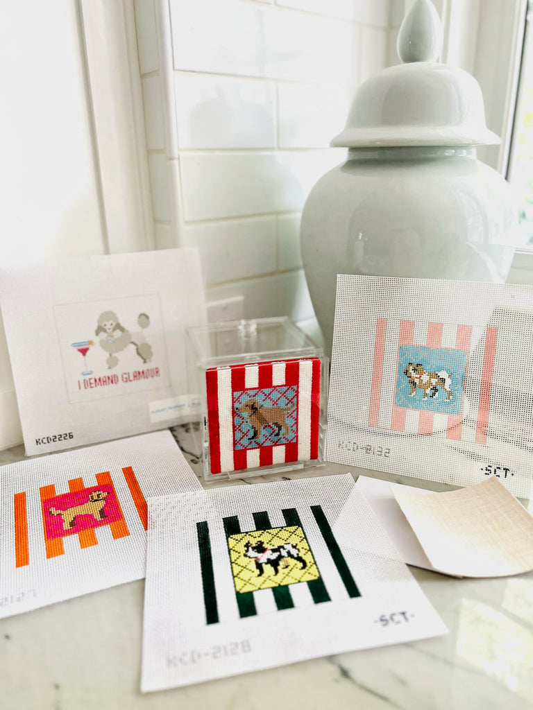 Acrylic Box /Coaster Self Finishing Class KC Needlepoint