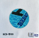 The Lap Lane Ornament Canvas MARCH MKT - KC Needlepoint